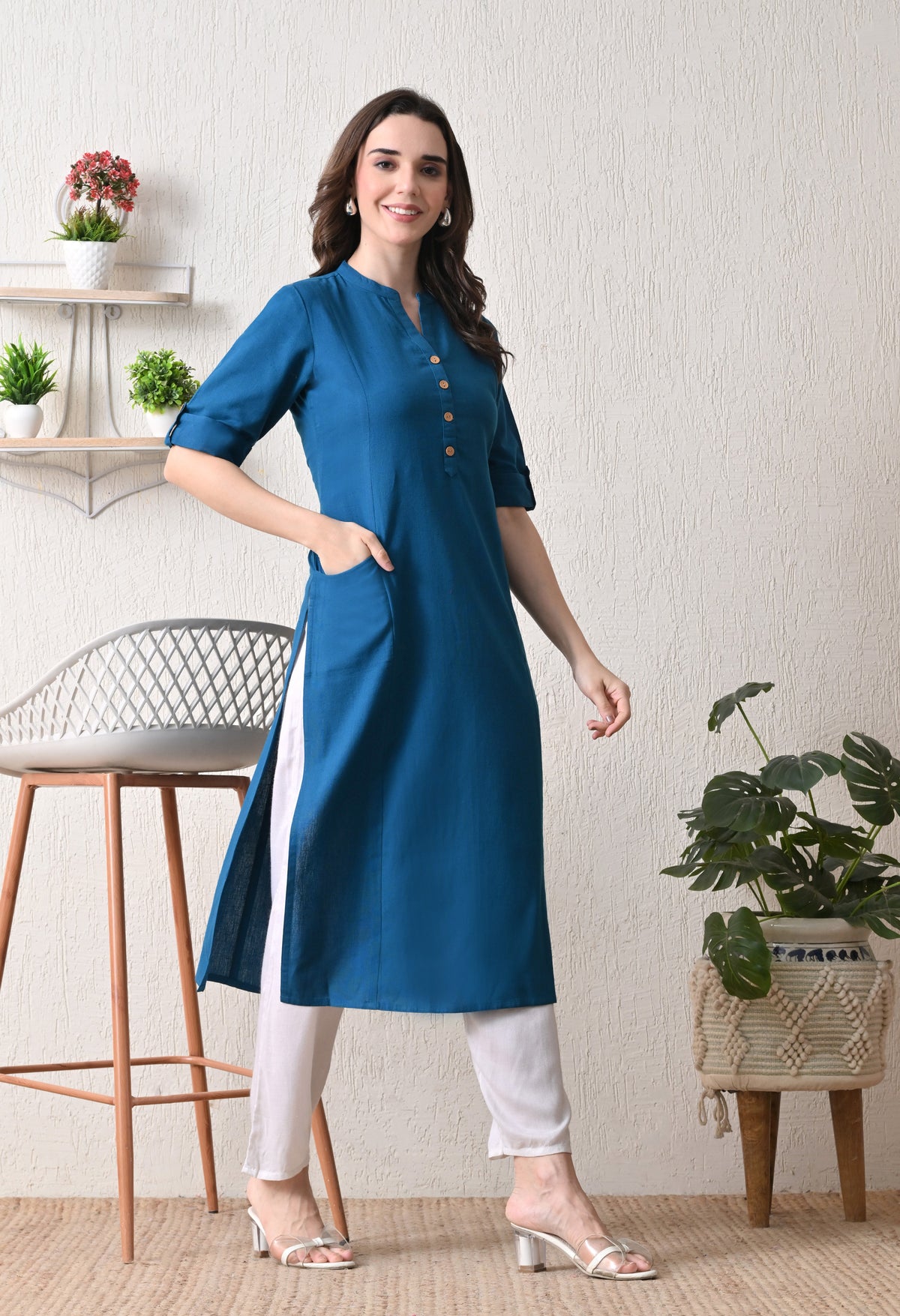 Neel Tara Straight Kurti