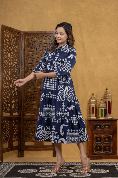 Saanjh Blue One Piece