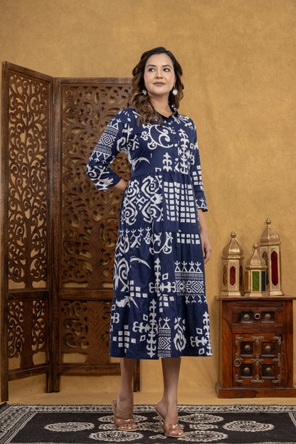 Saanjh Blue One Piece