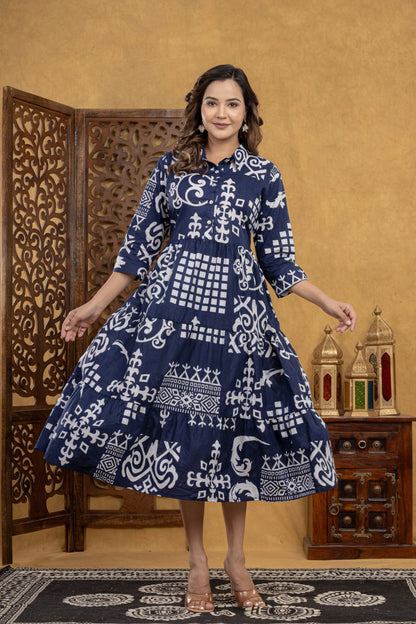 Saanjh Blue One Piece