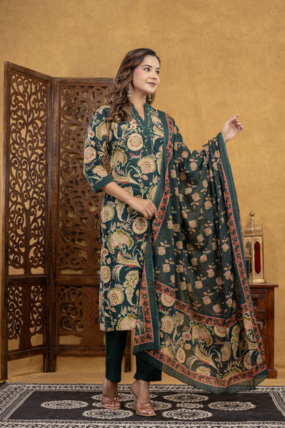 Gulnoor Vintage Green Suit