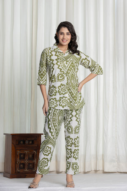 Olive Aura Co-Ord Set