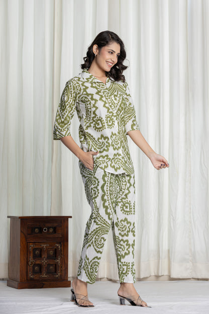 Olive Aura Co-Ord Set