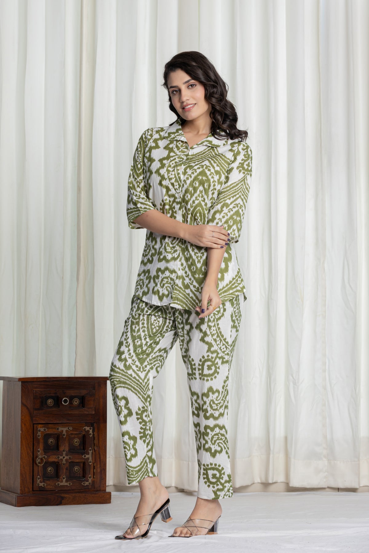 Olive Aura Co-Ord Set