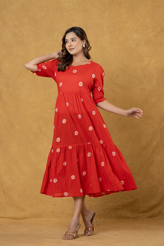Cherry Bloom One Piece Dress