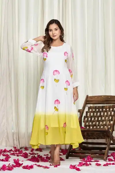 Ruhani Rang Georgette Dress