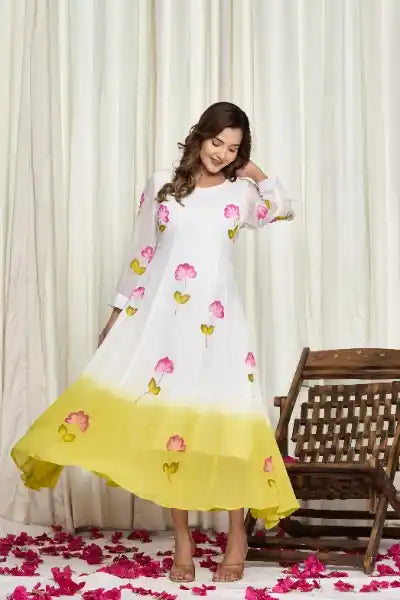 Ruhani Rang Georgette Dress