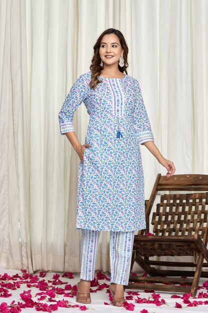 Neel Kamal Cotton Kurti Pant Set
