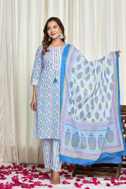 Neel Kamal Cotton Kurti Pant Set