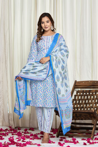Neel Kamal Cotton Kurti Pant Set