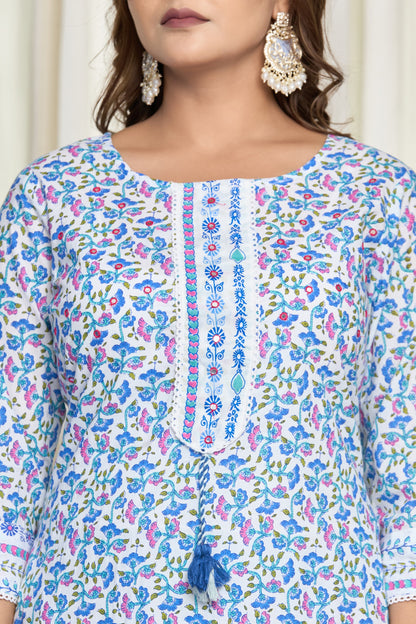 Neel Kamal Cotton Kurti Pant Set