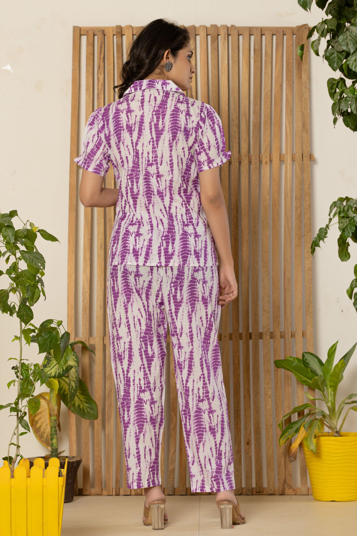 Purple Tie Dye Night Suit