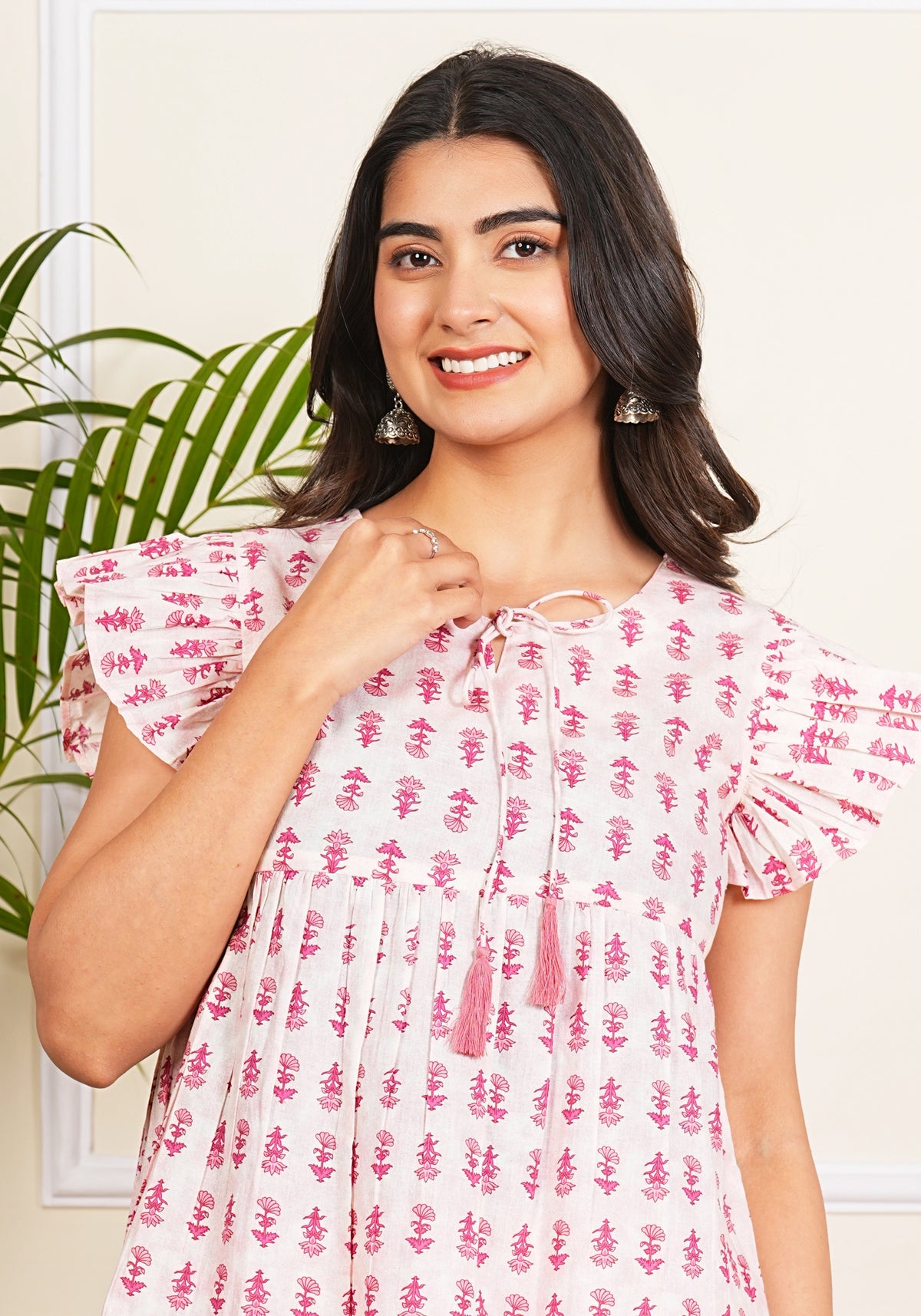 Gulabi Ruffle Cotton Co-ord Set