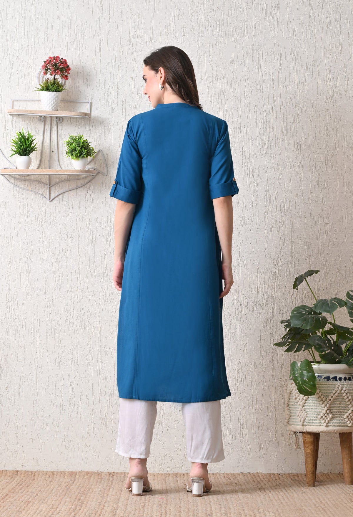 Neel Tara Straight  Kurti