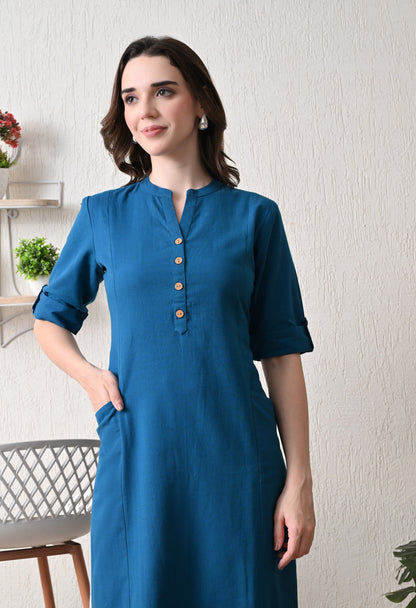 Neel Tara Straight  Kurti