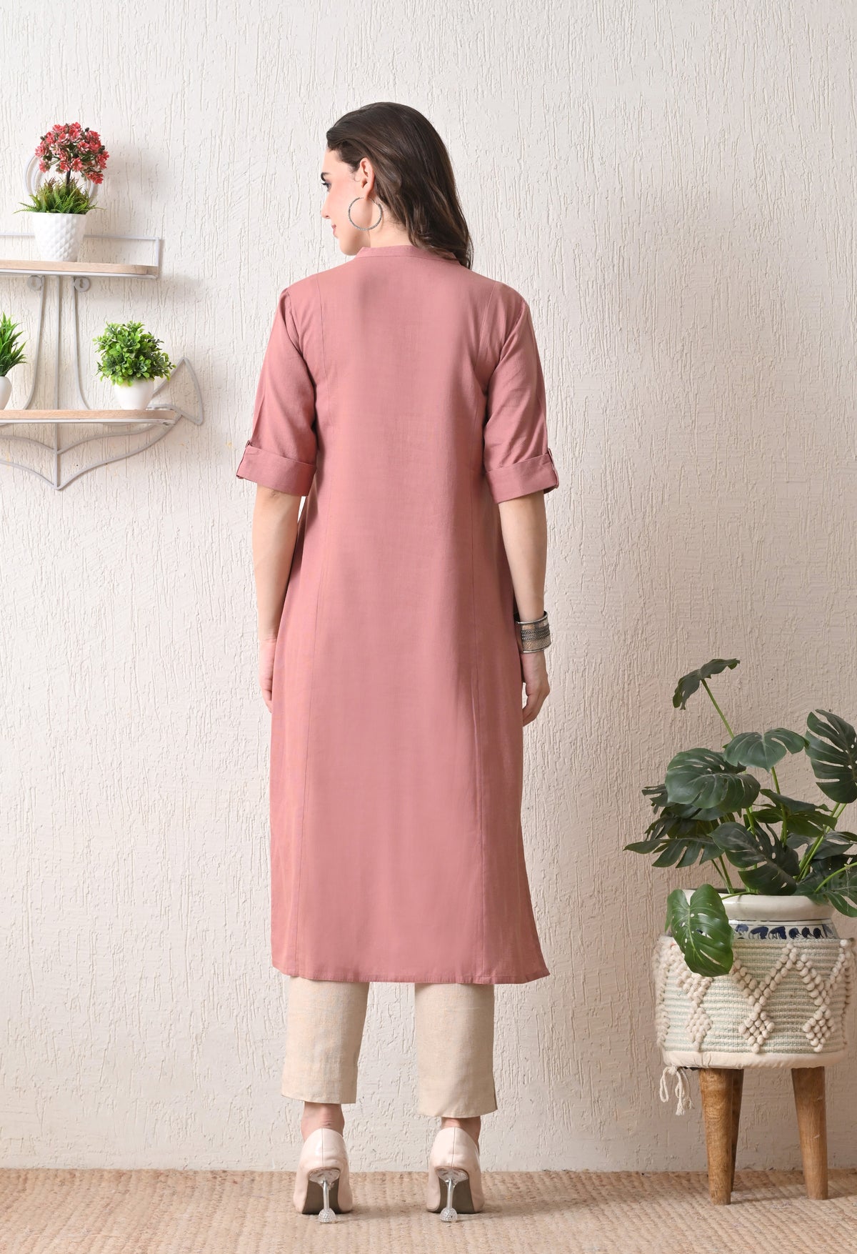 Rang-e-Gulab Straight Kurti