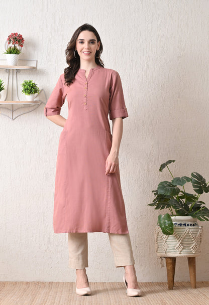 Rang-e-Gulab Straight Kurti