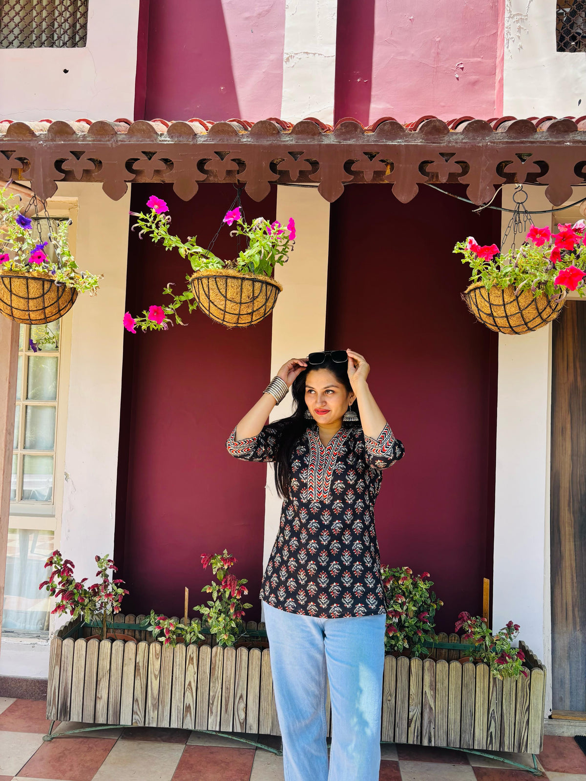 Kaaviri cotton short kurti