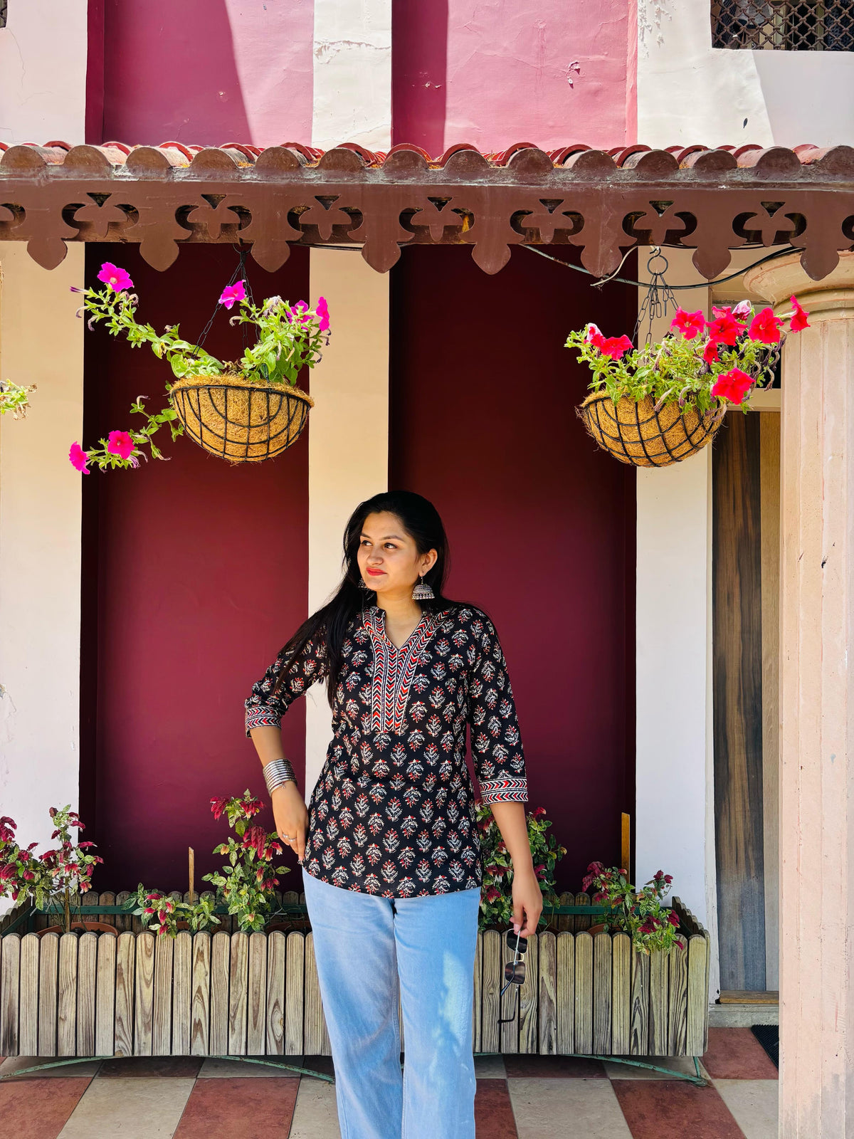 Kaaviri cotton short kurti